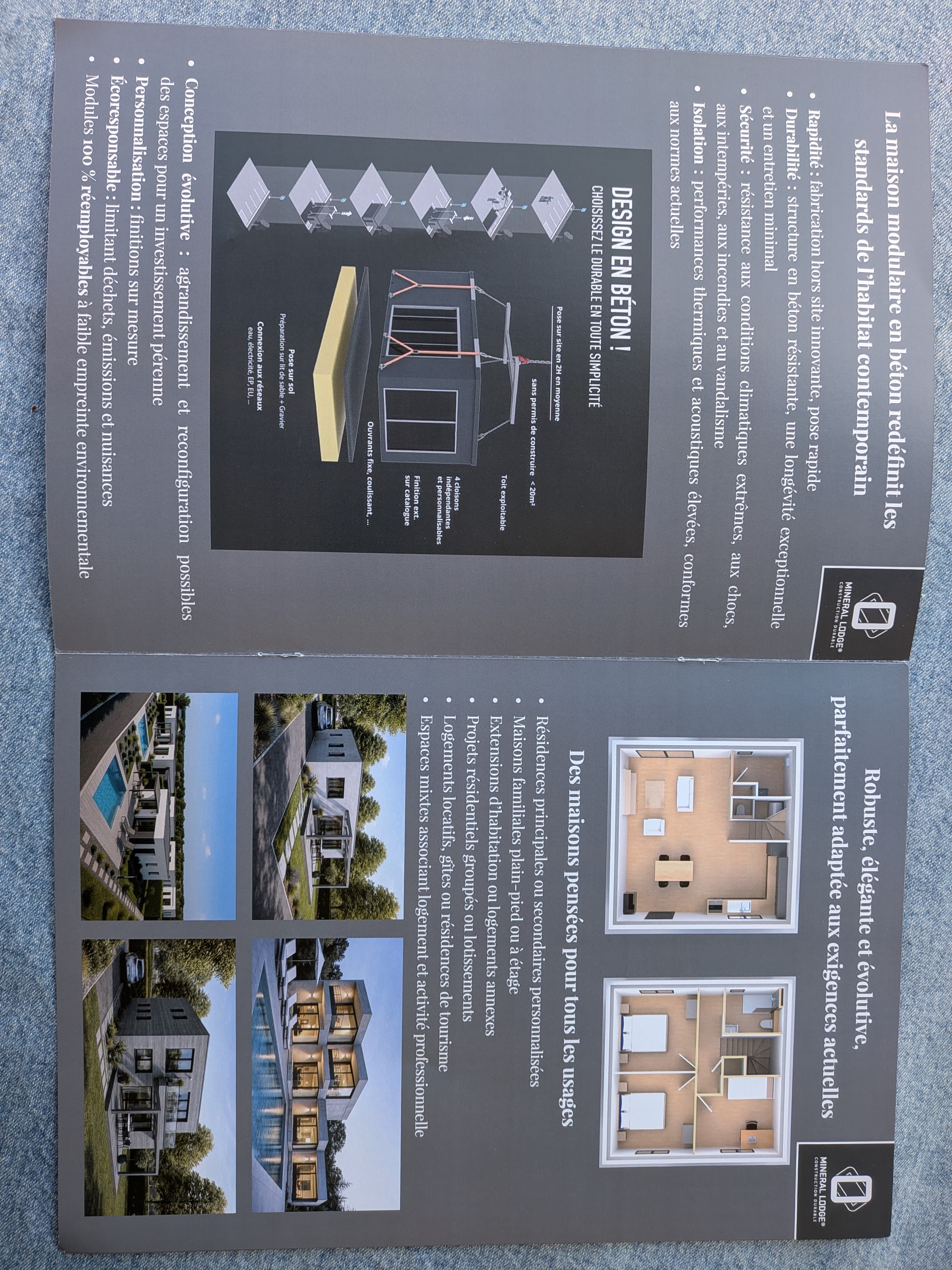 Pages intérieures brochure Mineral Lodge