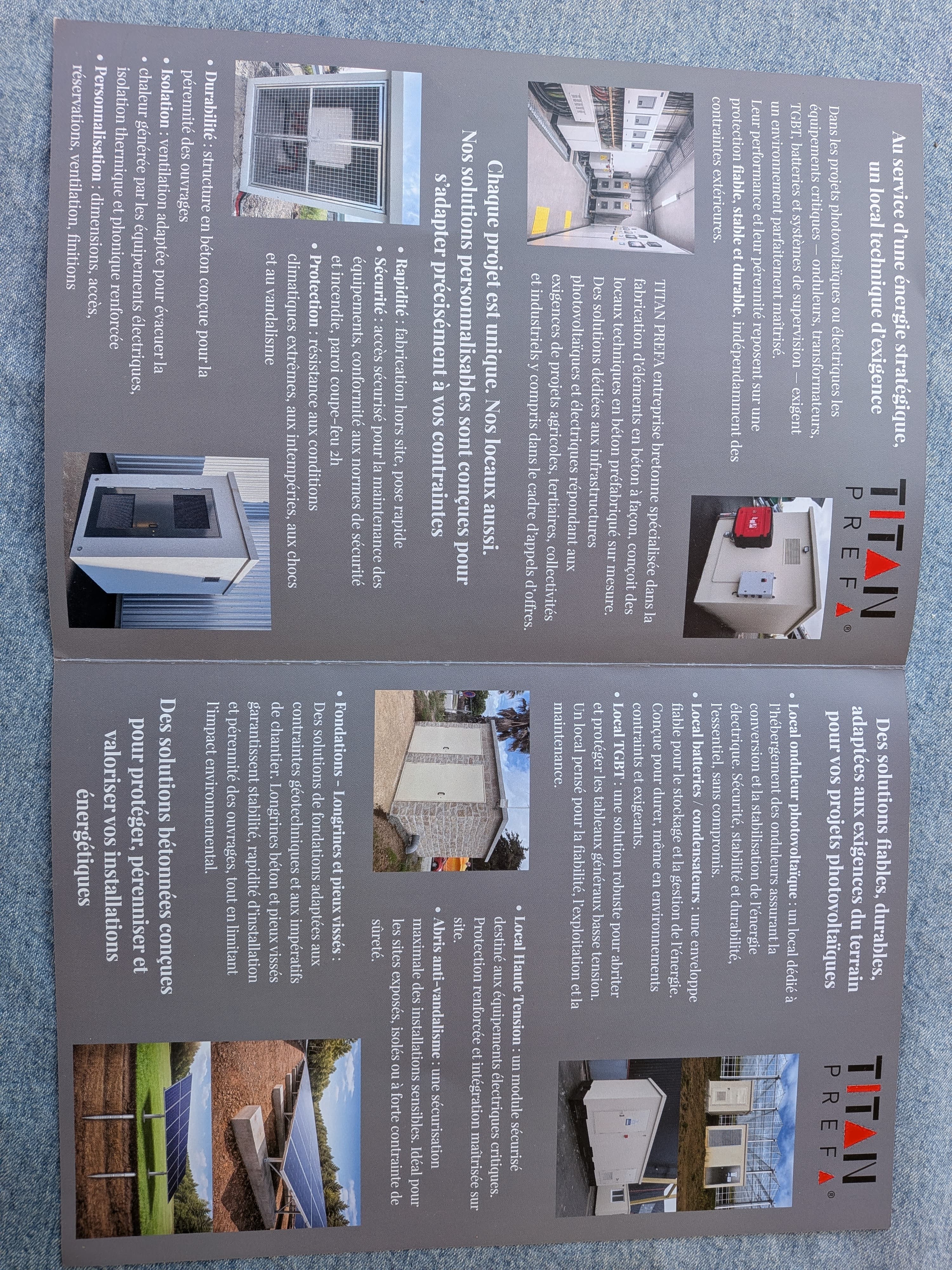 Pages intérieures brochure Titan Prefa